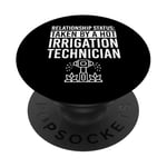 Vêtements de technicien d'irrigation - Design de techniciens amusants PopSockets PopGrip Adhésif