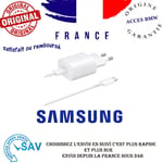 Chargeur d'origine Samsung EP-TA800 + Câble de type C pour Note 10, S10, S10+