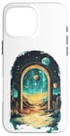 iPhone 16 Pro Max Cosmic Desert Portal Design for Dreamers and Stargazers Case