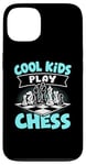 Coque pour iPhone 13 Échecs Enfants Joueurs D'échecs