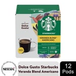 Nescafe Dolce Gusto Starbucks Coffee Pods Caps Box of 12 Americano Veranda Blend