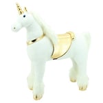 Sweety Toys 11315 Cheval Debout en Peluche Licorne Hauteur 110 cm Cheval géant Robuste et Stable Base en Acier