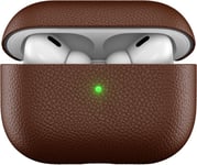 KeyBudz PodSkinz Artisan Leather Case (AirPods Pro 2) - Brun