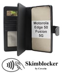 Skimblocker Motorola Edge 50 Fusion 5G XL Plånboksfodral (Svart)