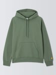 Carhartt WIP Hooded Logo Sweatshirt, Duck Green/Gold