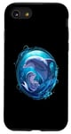 Coque pour iPhone SE (2020) / 7 / 8 Art De Maman Et Bébé Dauphin Pour Les Amoureux Des Dauphins