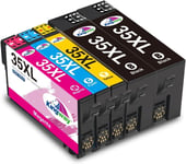 KINGWAY 35XL Ink Cartridges Replacement for Epson 35 35XL Ink Cartridges