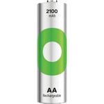 GP ReCyko Rechargeable Battery, Size AA, 2100 mAh, 2-pack