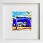 L Lumartos White Square Picture Frame - Home Décor - Wall Art - Hanging Photo Frames – The King Power Stadium with Stylish Contemporary 23x23cm Frame 96