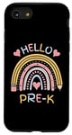 Coque pour iPhone SE (2020) / 7 / 8 Hello Pre-K Crayon arc-en-ciel pour enfant