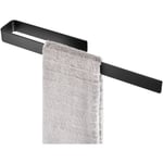 Cecipa Max - Porte-serviettes Latéral pour Meuble de Salle de Bain 40 cm - Porte-serviettes Multifonctionnel en Alliage d'aluminium - Noir