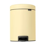 Brabantia New Icon pedal bin 5 liter Mellow yellow