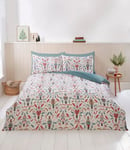 Rapport home Christmas Bedding Set Nutcracker Microfibre Duvet Cover Set Double Multi