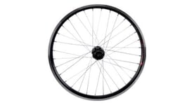 Roue vtt 20  kargo   vae   e bike arriere disc et v brake noire double paroi avec oeillets moyeu 500 cassette 10 9 8v   renforce  rayon zing jante 25c