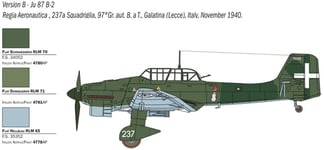 ITALERI - Maquette à assembler et à peindre - JU 87 B-2/R-2 Stuka Picchiatell...