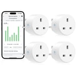 Smart Plug with Energy Monitoring, Smart Plugs that Work with Alexa,