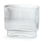 Bfttlity Glass Vase Glass Vases for Flowers Clear Vase for Centerpieces Living Room Entryway Dining Table Decoration (Style2)