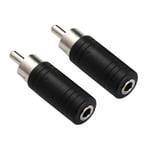 Plug RCA to 3.5mm Adapter Audio Adapter 3.5mm Female Jack RCA Male Plug