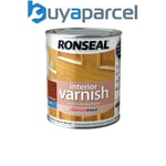 Ronseal 36824 Interior Varnish Quick Dry Satin Medium Oak 250ml RSLIVSMO250