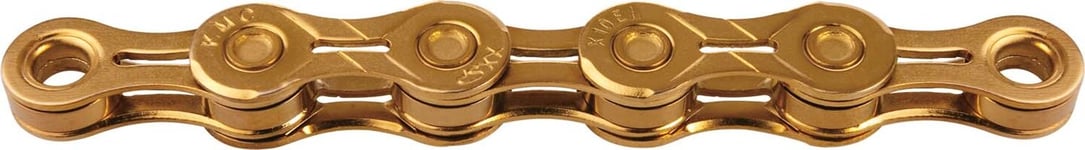 KMC X10SL Ti-N Gold Kedja Guld, 10-växlar, 114 länkar, 241gr