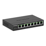 NETGEAR 8 Port 2.5GB Switch MS308E, Multi-Gigabit Managed Ethernet Switch, 5 x 1G and 2.5G Ports, Desktop or Wall Mount