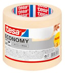 tesa Masking Tape ECONOMY EcoLogo - Painters Tape, 4 Days Residue-Free Removal, Without Solvent - Narrow, 3x 50 m x 30 mm