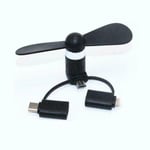 Triple Port Usb Mobile Phone Mini Fan For Huawei Honor 10