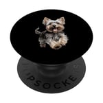 Yorkshire Terrier Yorkie Dog Breed Cute Graphic PopSockets Swappable PopGrip