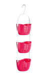 Premier Housewares 1601487 Panier à Douche de 3 Niveaux en PP Fucshia