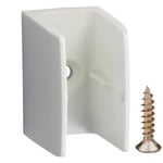 Clip bloqueur de manivelle volet Roulant Blanc Support Guide Manette Plastique 15mm - 18mm Universel fenêtre Mur à Visser