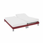 Terre De Nuit - Protège matelas molleton imperméable - bonnet 27 cm tpr pour sommier articulé 2x80x200