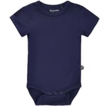 MinyMo kortermet body i bambus, dark navy