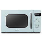 ' Retro Style 800w 20L Microwave Oven with 8 Auto Menus, 5 Cooking Power