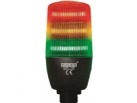 Multifunksjonell, trefarget LED-signalsøyle med summer, 55 mm, PLS, 24V AC/DC T0-IF5T024ZM05
