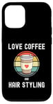 iPhone 12/12 Pro Love Drinking Coffee And Hair Styling Hairdresser Barber Case