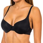 DIM Corbeille Ampliforme Invisifree x1 Soutien-Gorge Femme, Noir, 90B