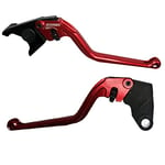 ACCOSSATO Paire de leviers rouges pour Kawasaki Zx6r / Zx636 R / Zx6 RR de 2000 à 2004 (CC 600)