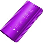 Housse Huawei P20 Lite - Huawei - Etui à rabat - Miroir - Anti-choc - Violette2