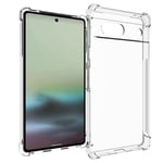 Google Pixel 7A - Shockproof gummi cover - Transparent