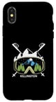 Coque pour iPhone X/XS Killington Vermont Masque de ski Motif montagne