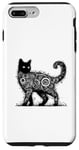 Coque pour iPhone 7 Plus/8 Plus T-shirt mystique chat mystique chat mandala mystique