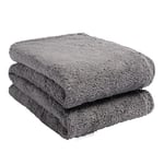 Brentfords Grande Couverture Polaire en Peluche Super Douce et Chaude, Gris Anthracite, 125 x 150 cm