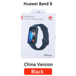 Huawei-Bracelet Connect¿¿ Band 8",Avec ¿¿Cran Amoled 2023,Capteur D'activit¿¿ Physique Avec Suivi Du Rythme Cardiaque Et Mesure Du Taux D'oxyg¿¿Ne Dans Le Sang Toute La Journ¿¿E,"Autonomie - Type Black Cn