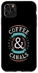 Coque pour iPhone 11 Pro Max Coffee Lovers Narrowboats Canal Barge Boat Life