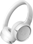 Code Fuse, Casque Bluetooth Sans Fil Supra-Aural, 30H D'Autonomie, Avec Microphone Et Assistant Vocal, Commandes De Volume Et Boutons De Lecture/Pause, Pliable (Ice Grey)