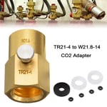 TR21-4 to W21.8-14 with Bleed Valve Cylinder Refill Adaptor For Sodastream