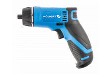 HOGERT Cordless Electric Screwdriver Rechargeable 7.2V with Charger LED Light