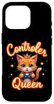 iPhone 16 Pro Controller Queen Cute Gamer Cat Design- Gaming Cat Lovers Case