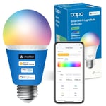 Tapo E27 MATTER Smart Bulb, Energy Monitoring, Advanced Music Sync 1055 lm, 8.6W Smart Light Bulb, Dimmable, Tunable Alexa Light Bulbs, Voice Control with Apple HomeKit, Alexa and Google, Tapo L535E