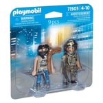 Playmobil 71505 Tactical Police with Thief DuoPack, thrilling action, rescue toy